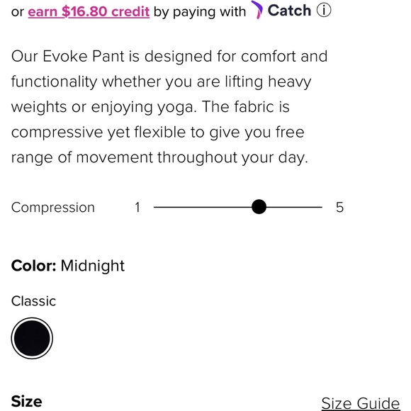 Vitality Evoke Legging high rise M/L - Picture 2 of 3
